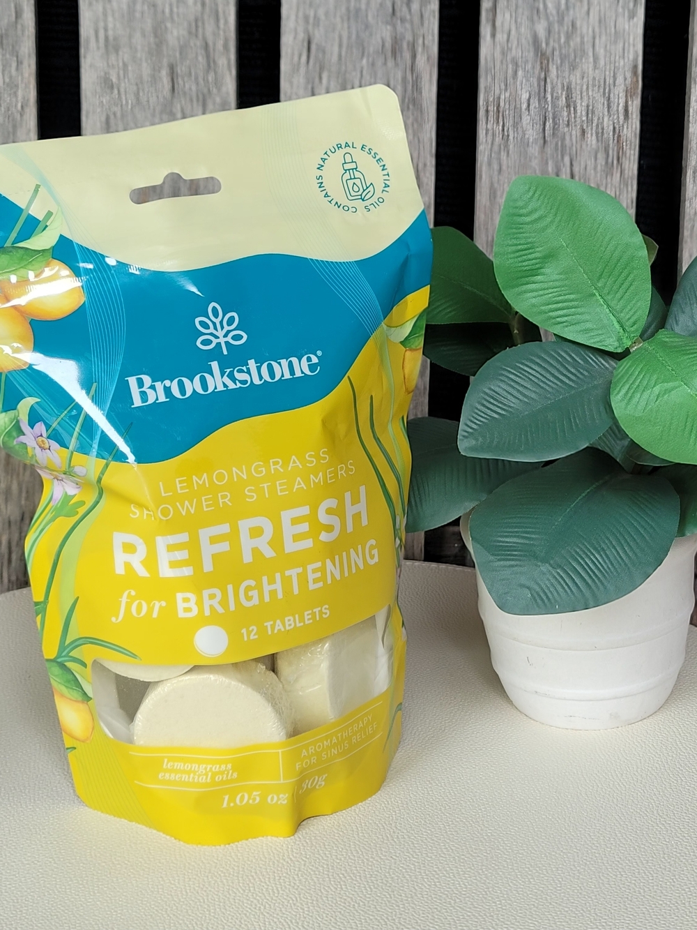 Brookstone Lemongrass Refresh Shower Steamers - Brightening